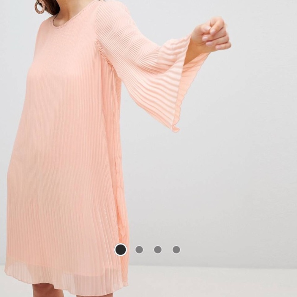 Y.A.S. all over pleated shift dress